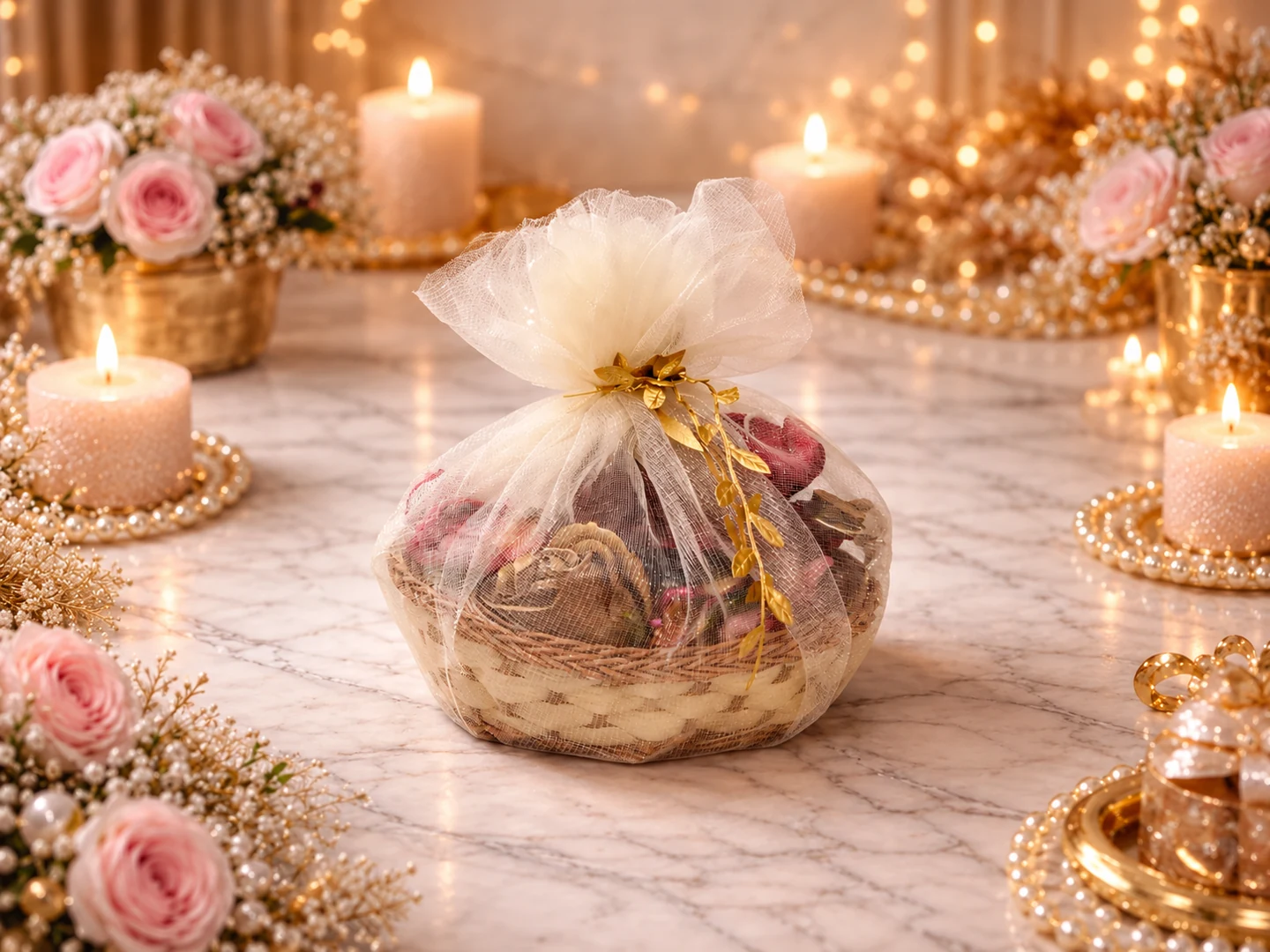 Golden Wish Basket