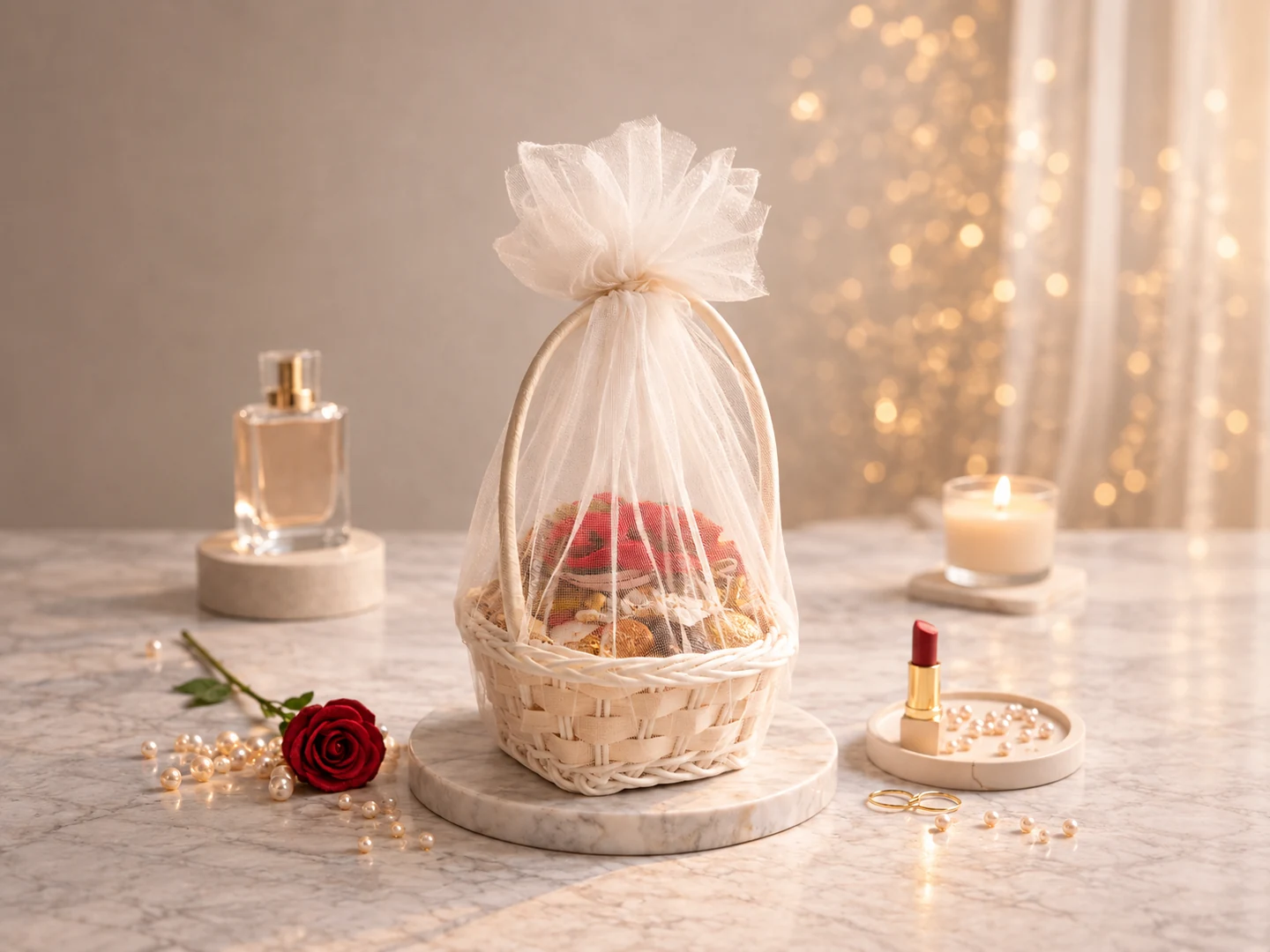 White Whisper Basket