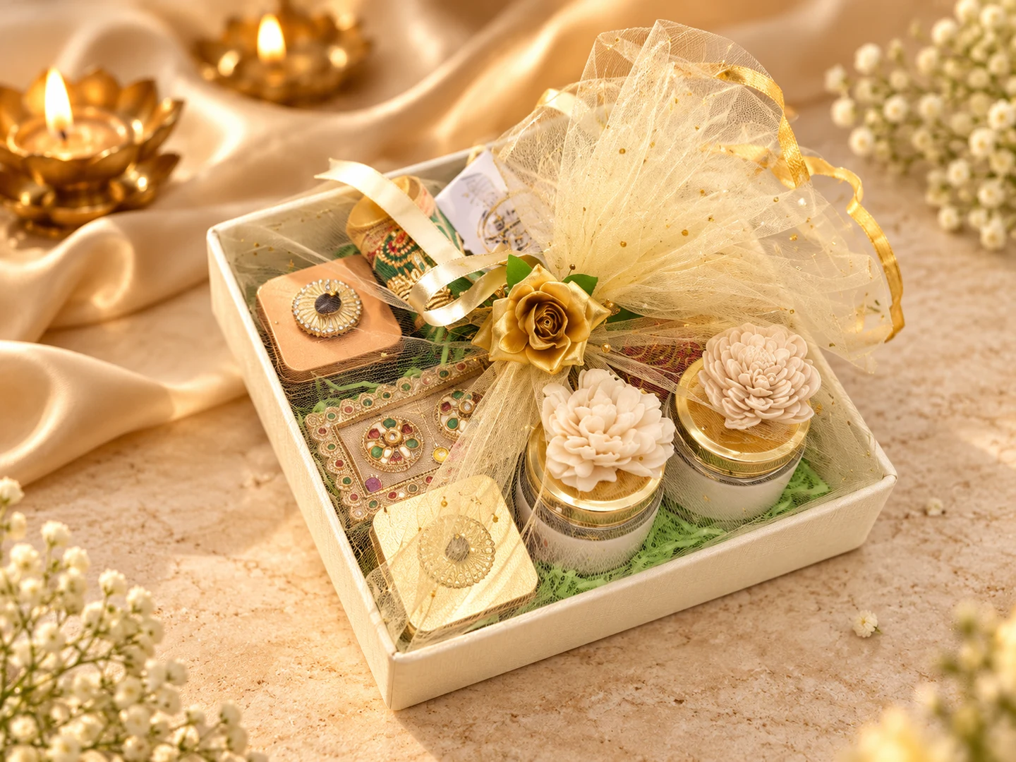 Ivory Festive Tray